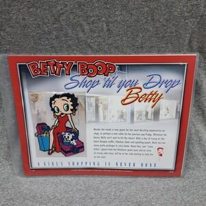 Betty Boop Patch Shop Till You Drop Betty Pudgy Clothing Patch‎ Collectible VTG